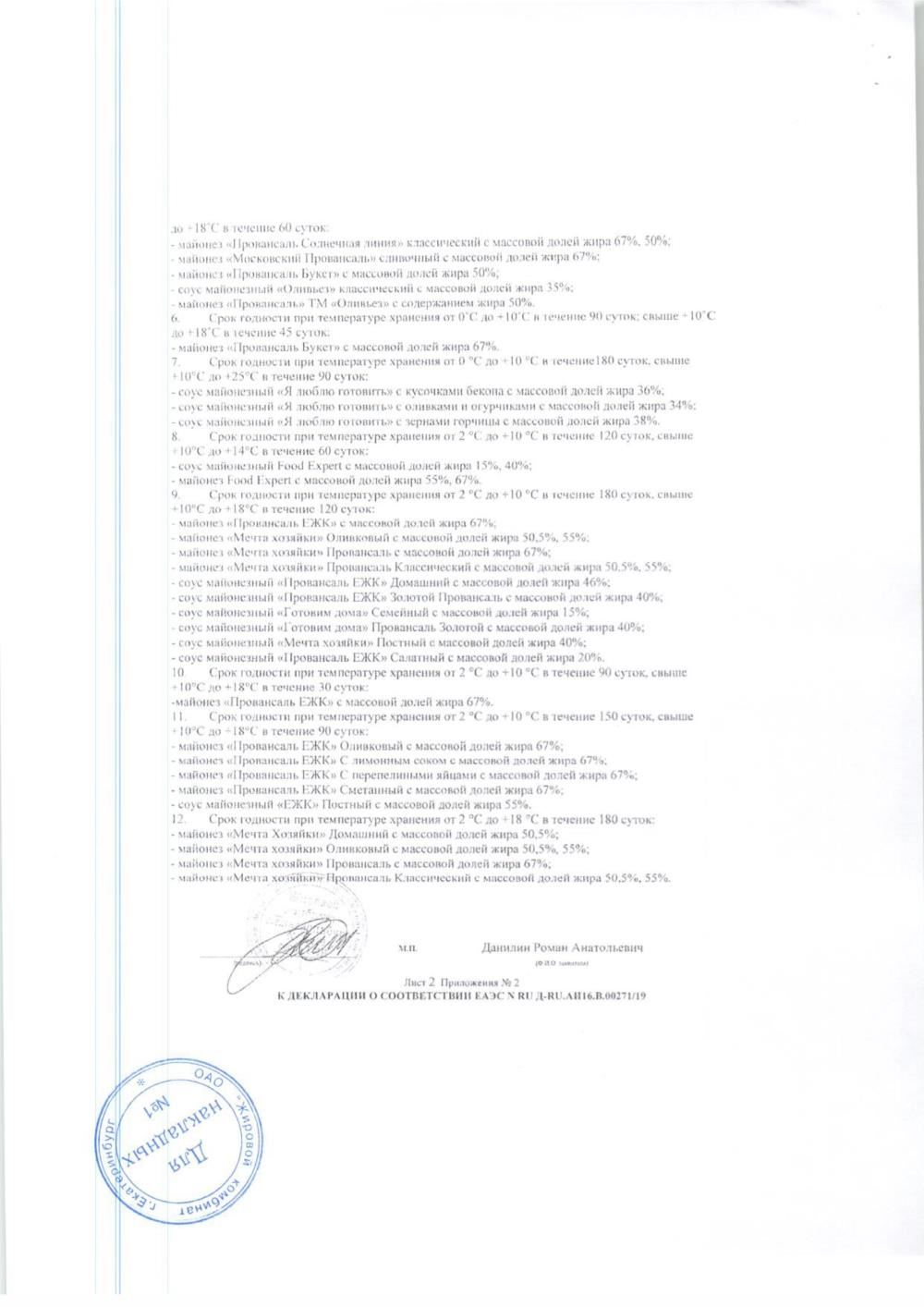 Майонез "Провансаль" 50% ведро 10кг