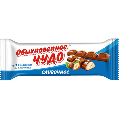 Конфеты вафельные Обыкновенное чудо сливочное 55гр /24 Славянка