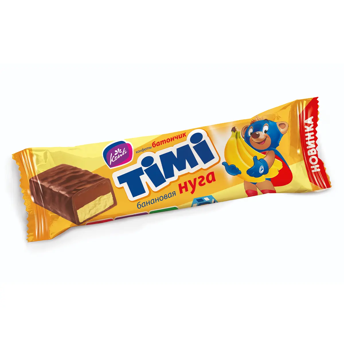 Конфеты Батончик TIMI банановая нуга /4 Конти 2625
